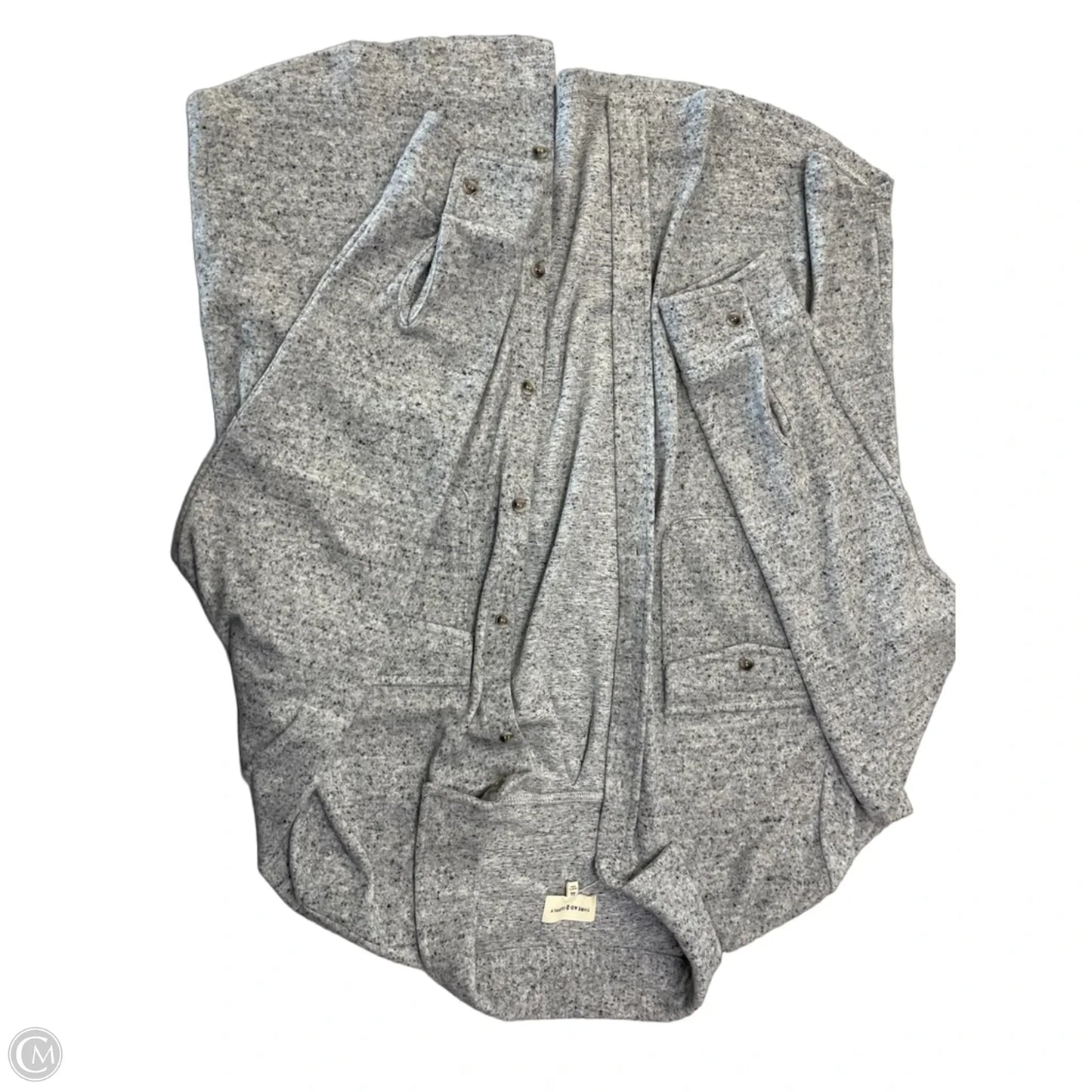 Jacket Shirt By Thread And Supply In Grey, Size: Xl