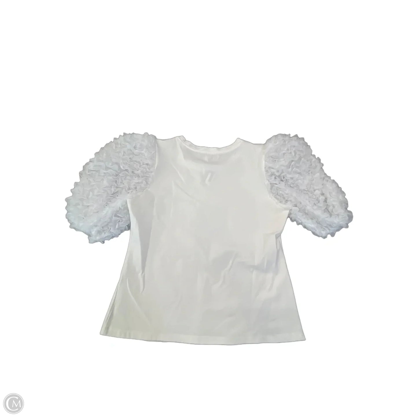 Top Short Sleeve By Flat White In White, Size: S