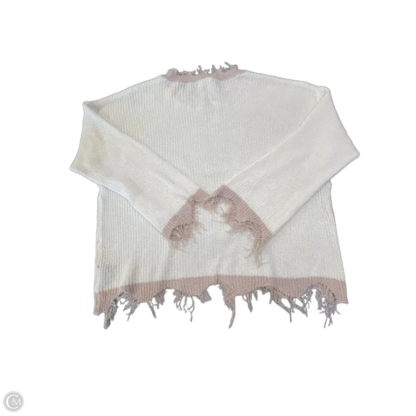 Sweater By Pol In White, Size: M