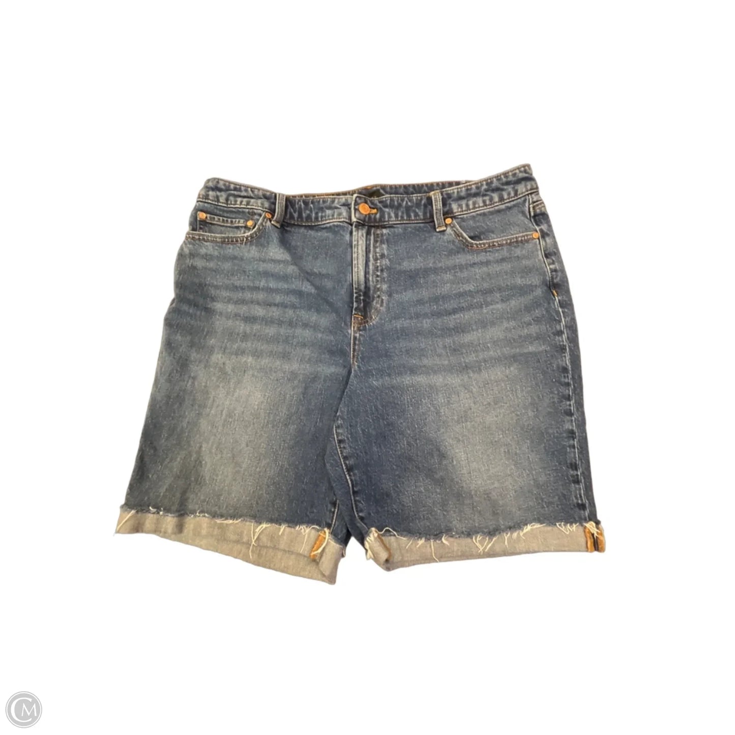 Shorts By Talbots In Blue Denim, Size: Xl