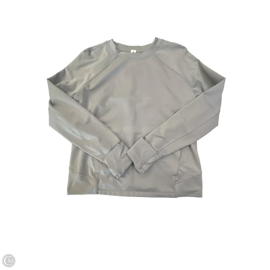 Athletic Sweatshirt Collar By Lululemon In Grey, Size: S