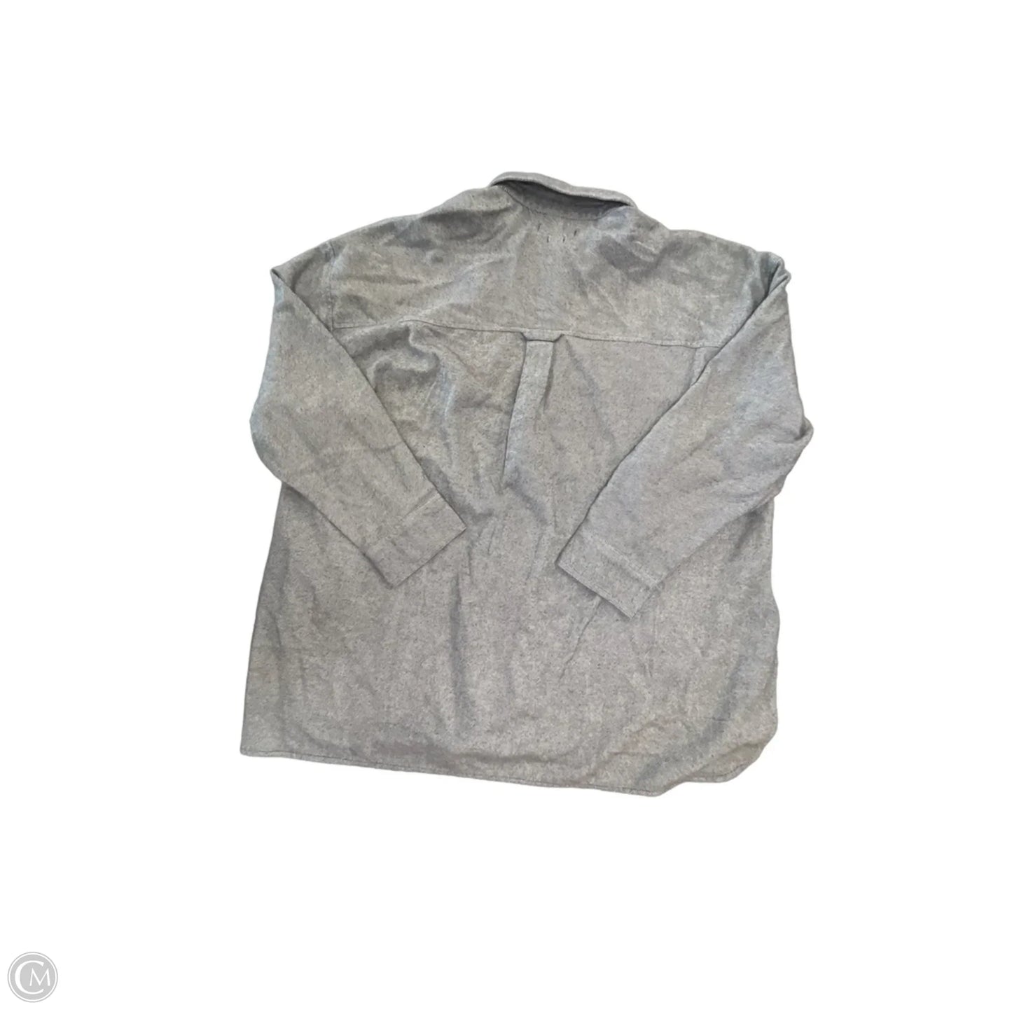 Jacket Shirt By Madewell In Grey, Size: L