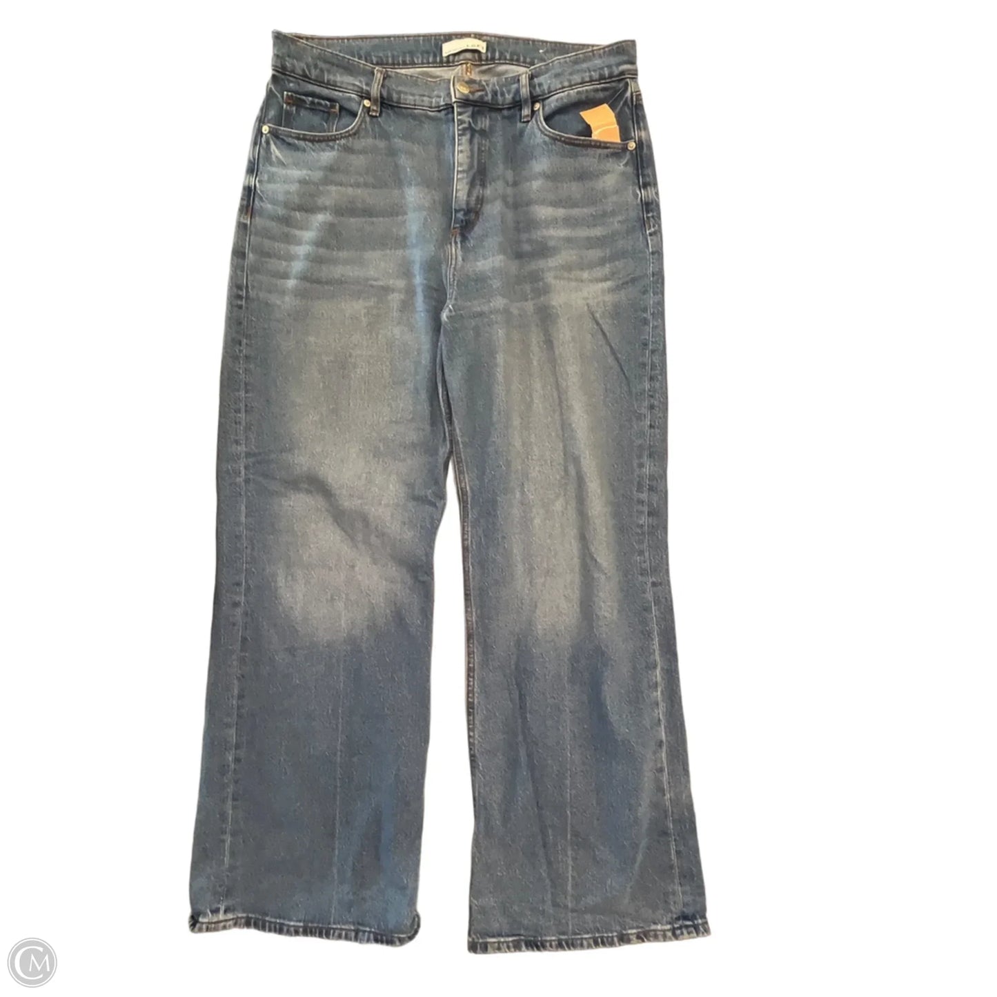 Jeans Wide Leg By Loft In Blue Denim, Size: 12