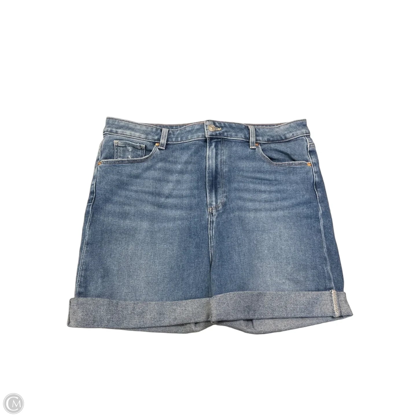 Shorts By Paige In Blue Denim, Size: Xl