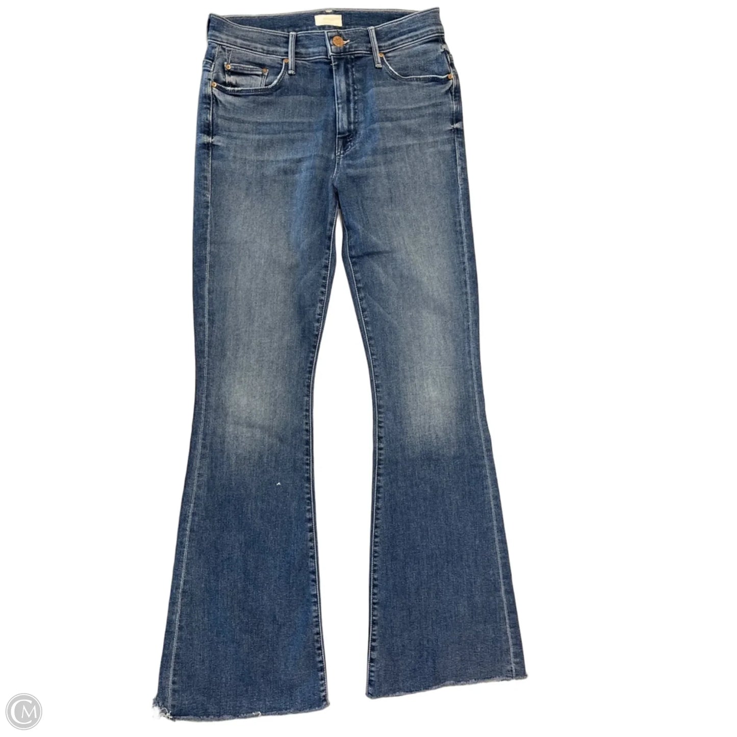 Jeans Flared By Mother In Blue Denim, Size: 4