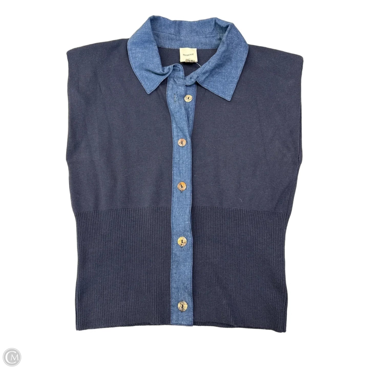 Top Sleeveless By Maeve In Navy, Size: S
