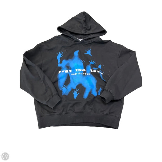Sweatshirt Hoodie By Clothes Mentor In Black, Size: S