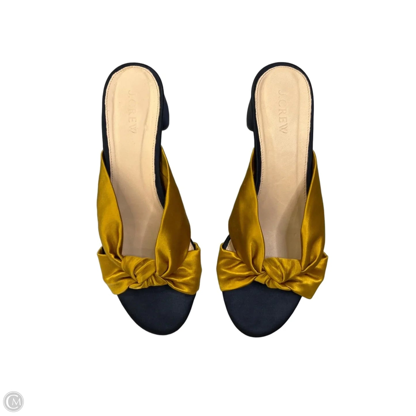 Sandals Heels Block By J. Crew In Yellow, Size: 8