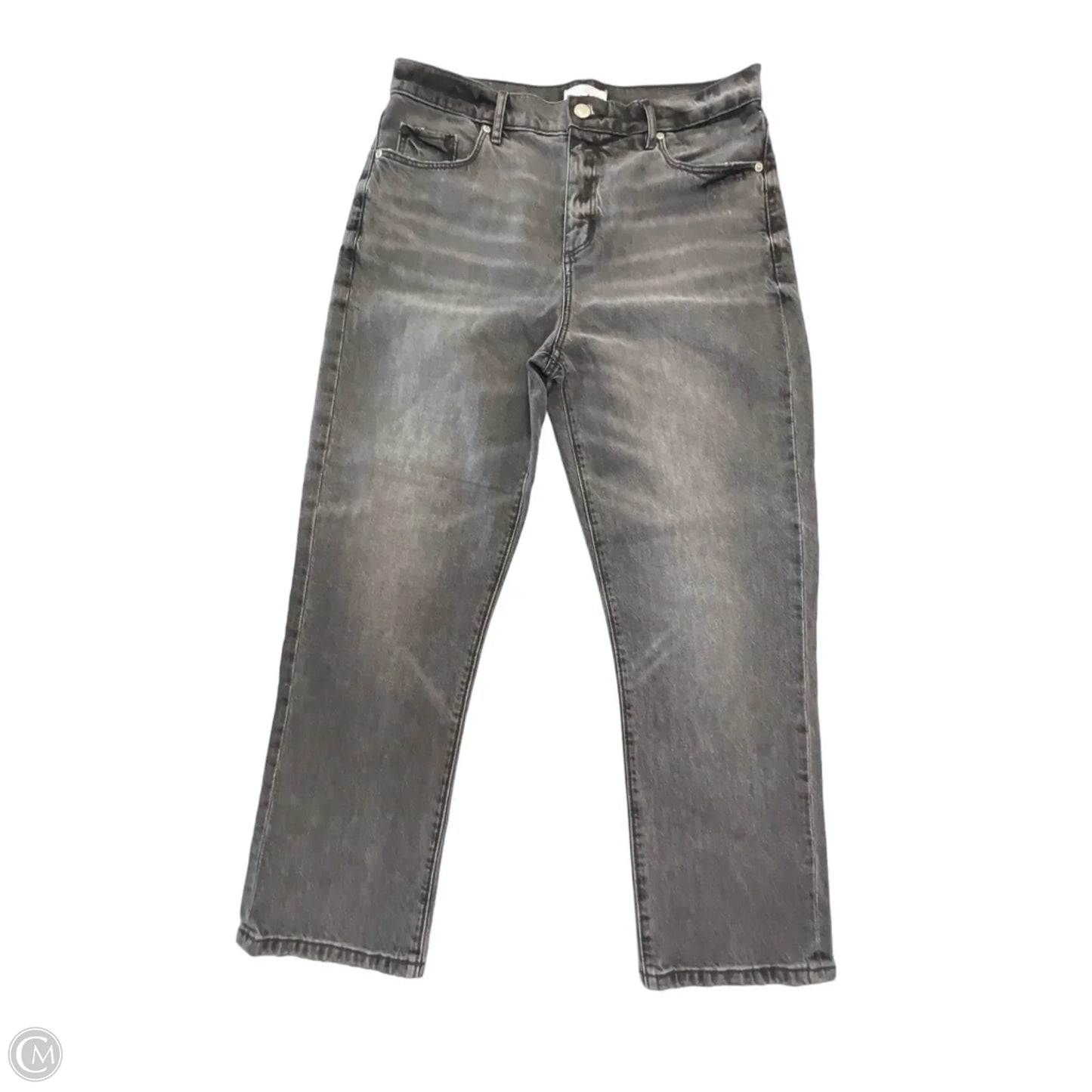 Jeans Straight By Loft In Grey Denim, Size: 10