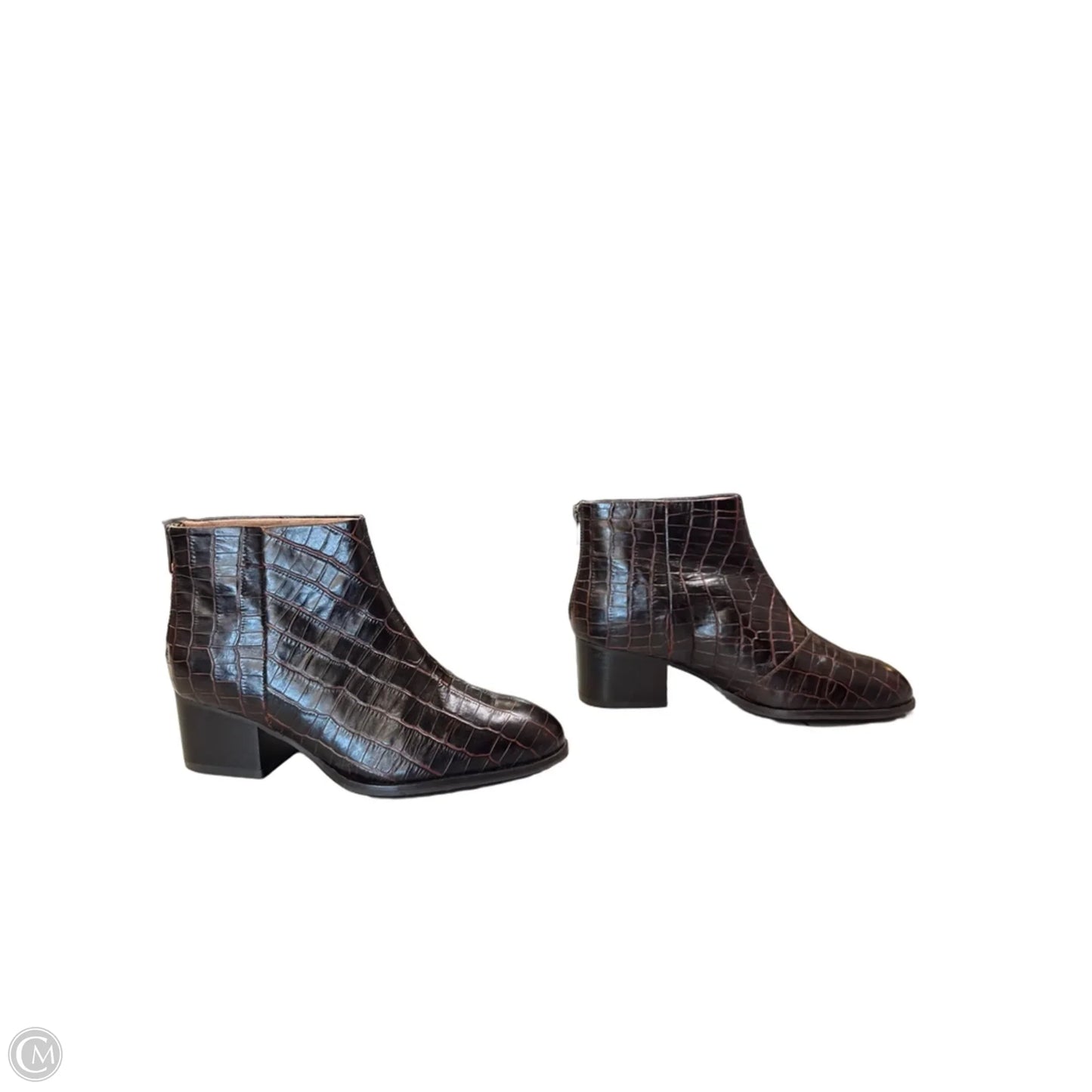 Boots Ankle Heels By Seychelles In Brown, Size: 8.5