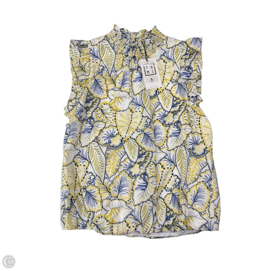 Top Sleeveless By Thml In Blue & Yellow, Size: Xs