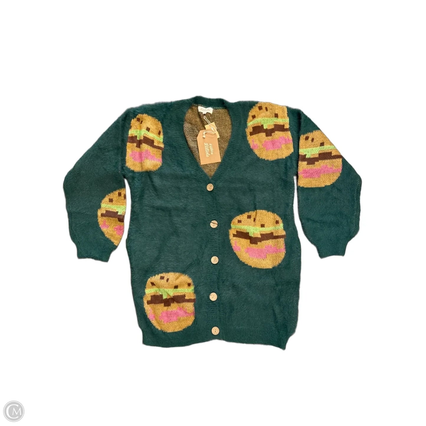 Cardigan By Listicle In Green, Size: L