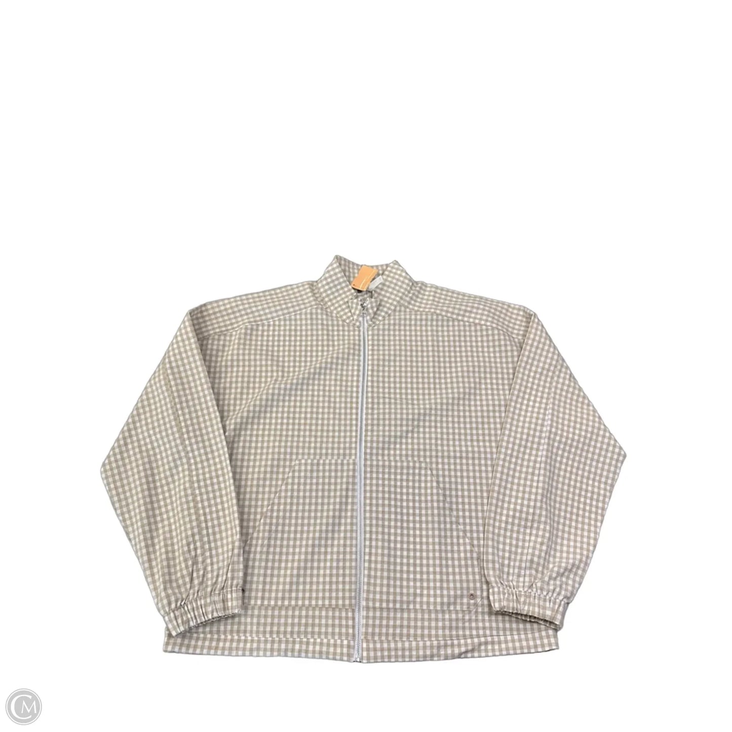 Jacket Windbreaker By Adidas In Brown, Size: L