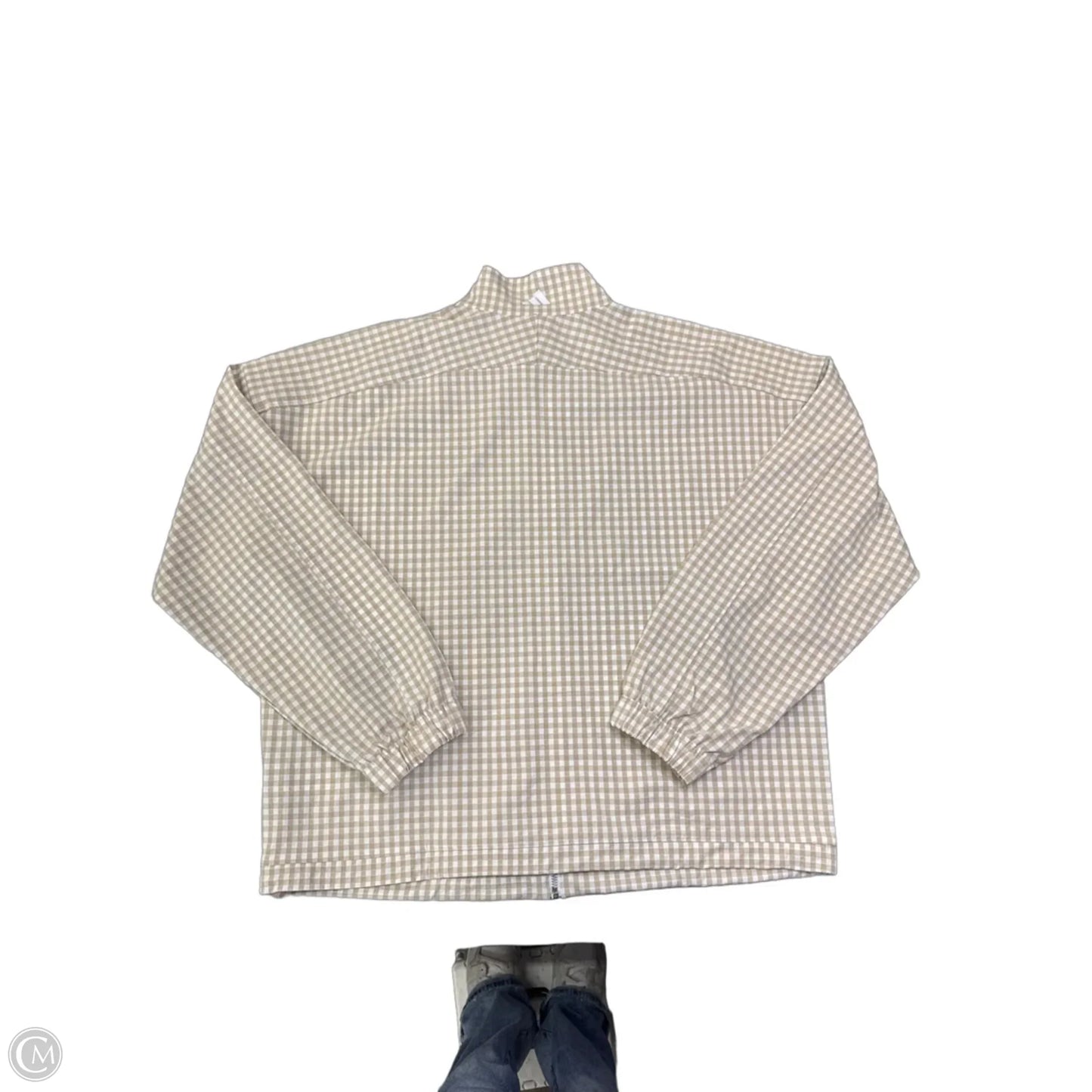 Jacket Windbreaker By Adidas In Brown, Size: L