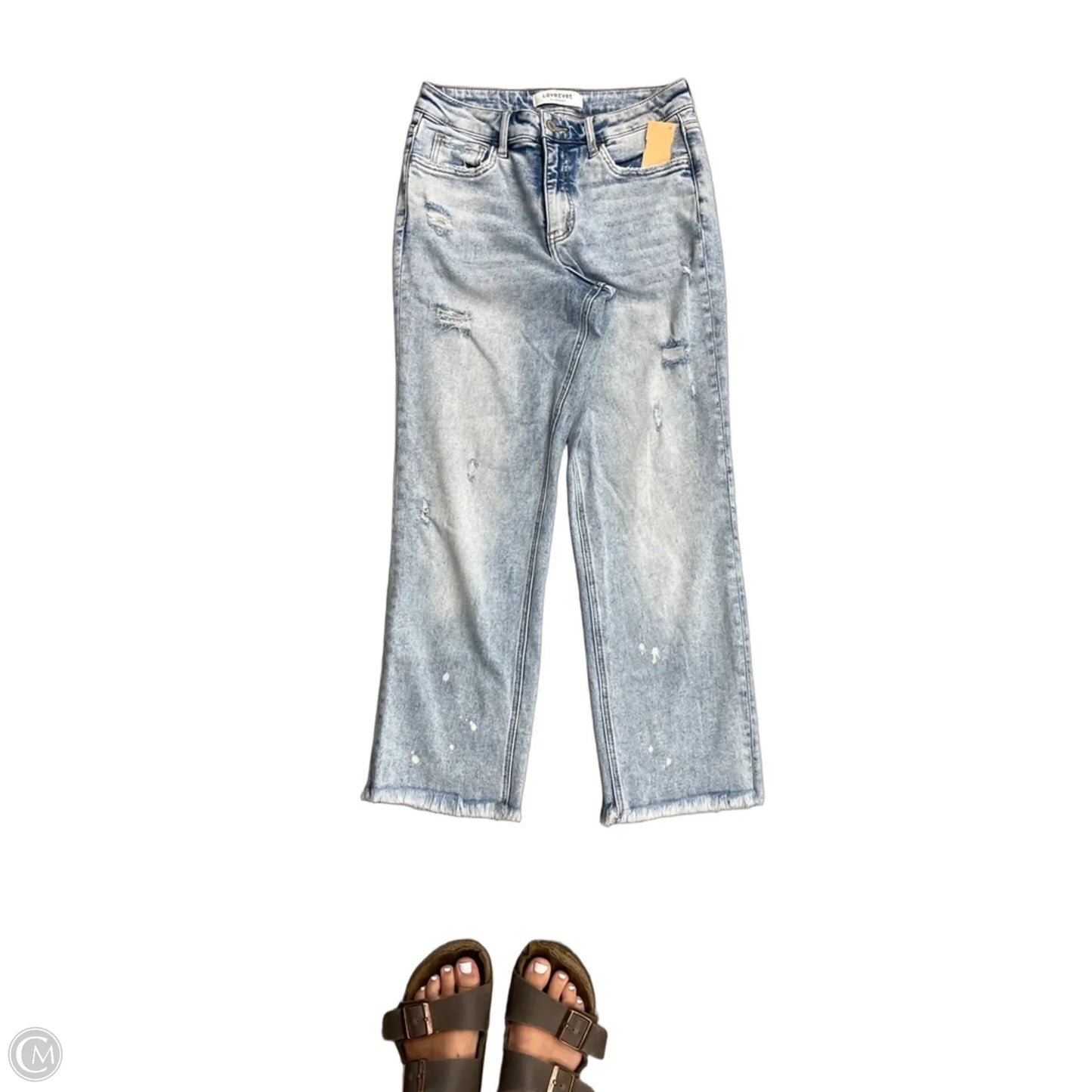 Jeans Straight By Vervet In Blue Denim, Size: 6