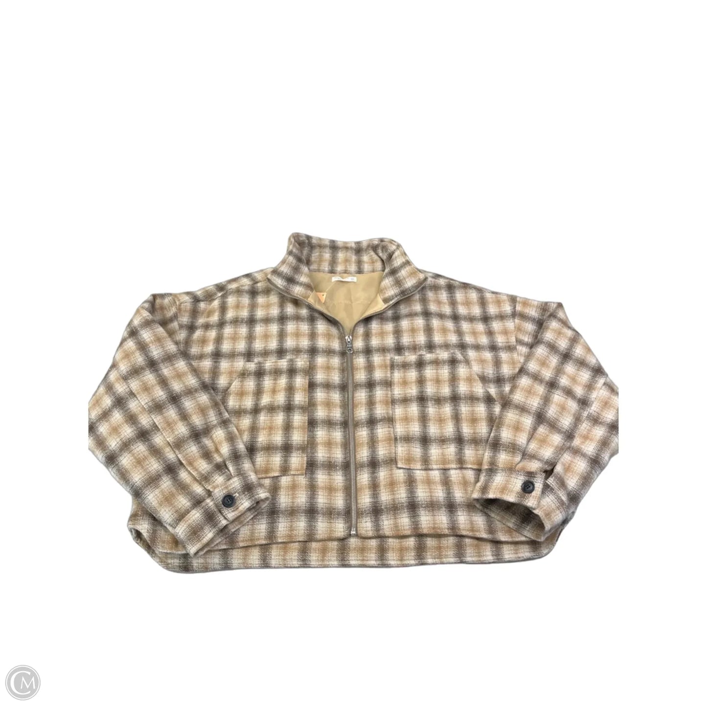 Jacket Other By Miss Love In Plaid Pattern, Size: L