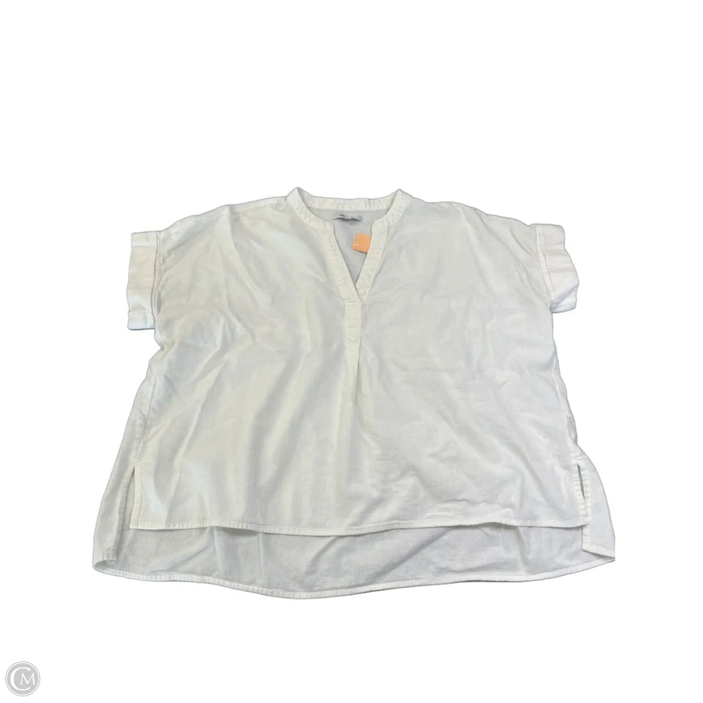 Top Short Sleeve By Madewell In White, Size: M