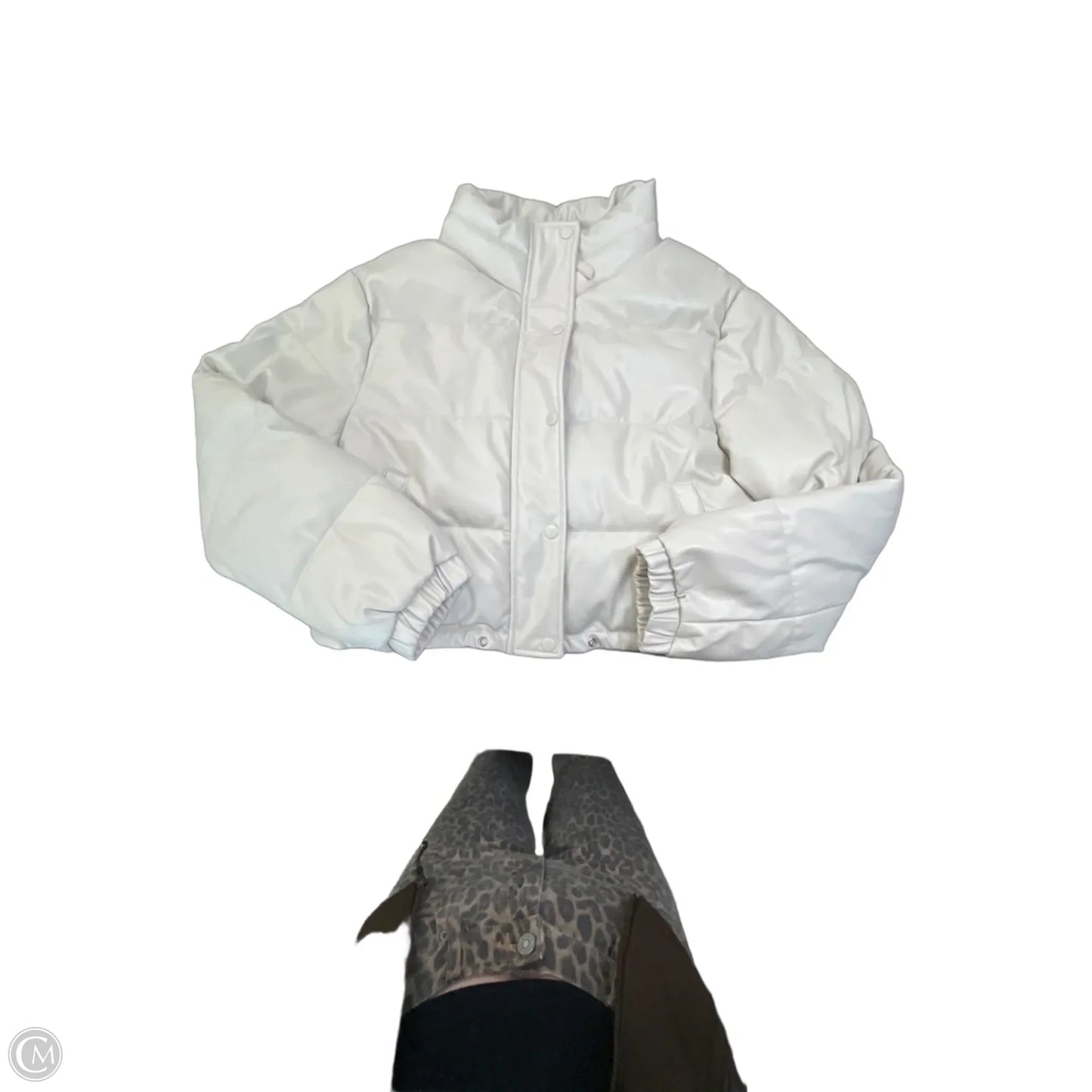 Jacket Puffer & Quilted By Love Tree In Beige, Size: M