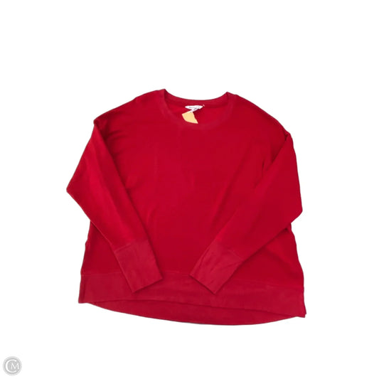 Athletic Top Long Sleeve Collar By Athleta In Red, Size: Xl