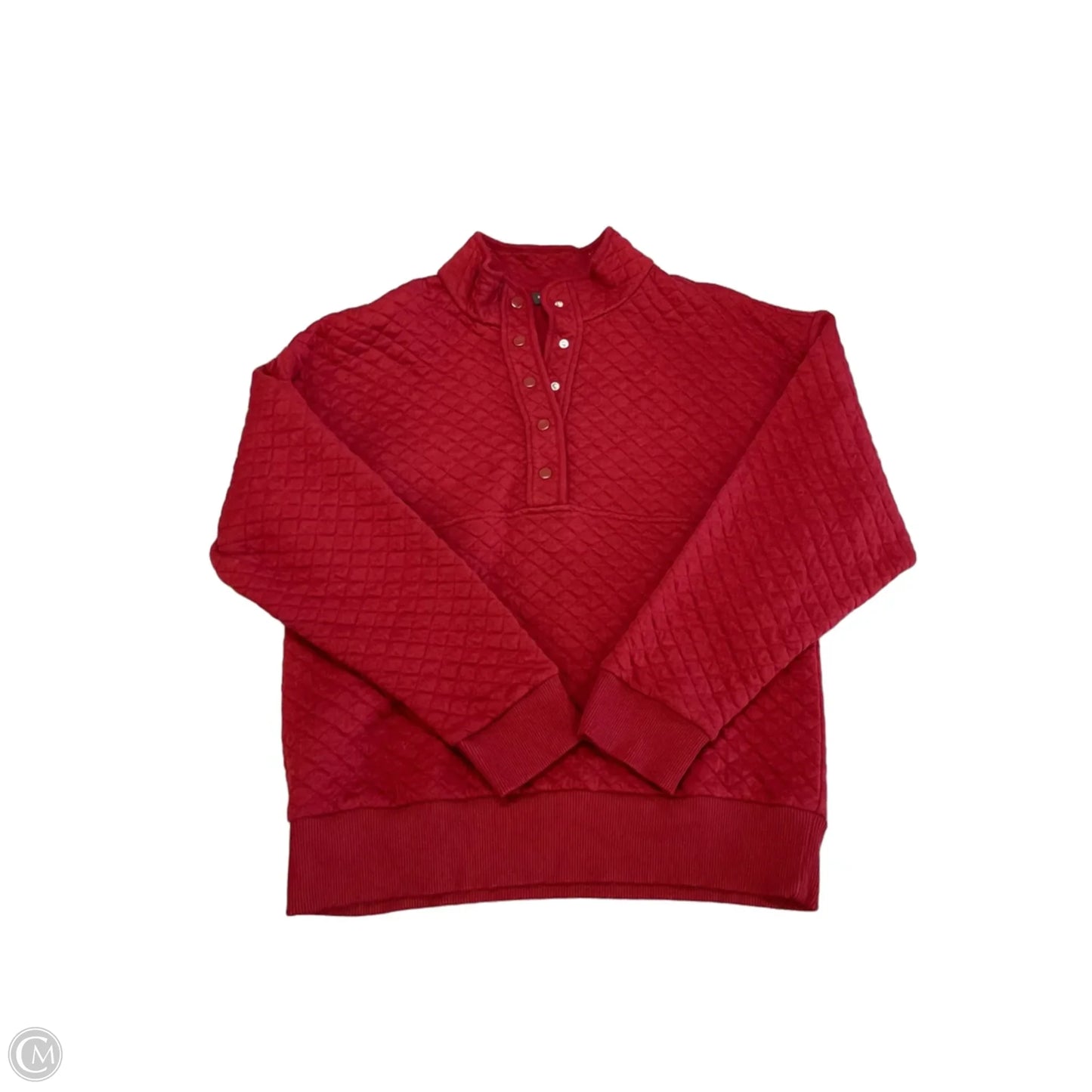 Sweatshirt Collar By Banana Republic In Red, Size: M