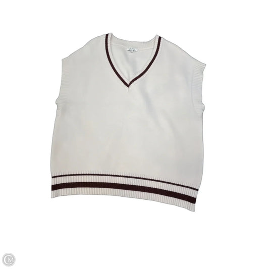 Vest Sweater By Z Supply In Cream, Size: L