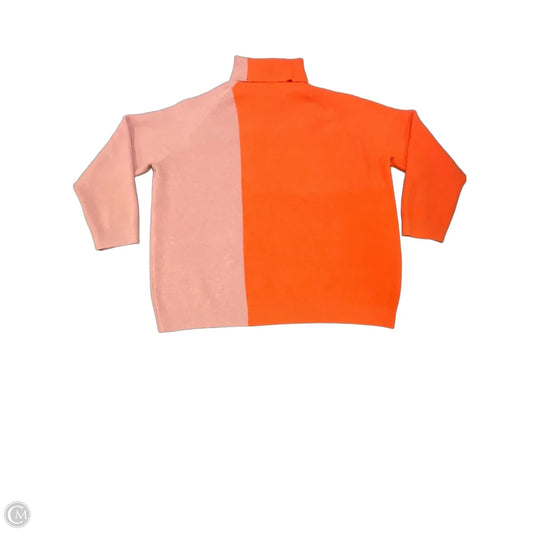 Sweater By First Love In Orange & Pink, Size: 3x