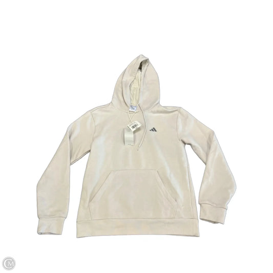 Sweatshirt Hoodie By Adidas In Beige, Size: Xs