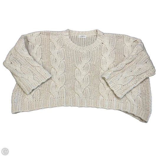 Sweater By Carly Jean In Cream, Size: L
