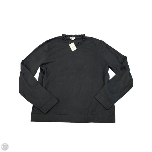Top Long Sleeve By J. Crew In Black, Size: Xl