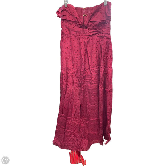 Dress Casual Midi By Abercrombie And Fitch In Polkadot Pattern, Size: L