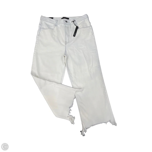 Jeans Straight By J Brand In White Denim, Size: 12