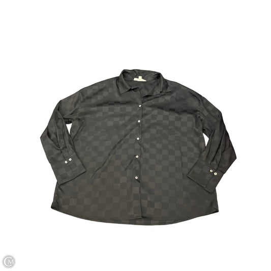 Top Long Sleeve By Vine & Love In Black, Size: M
