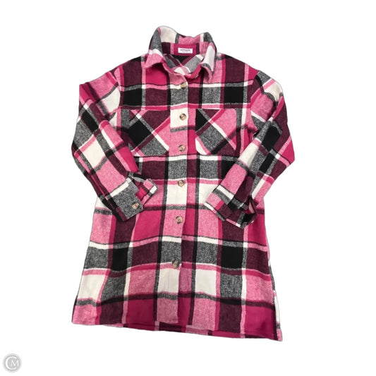 Jacket Shirt By Clothes Mentor In Plaid Pattern, Size: S
