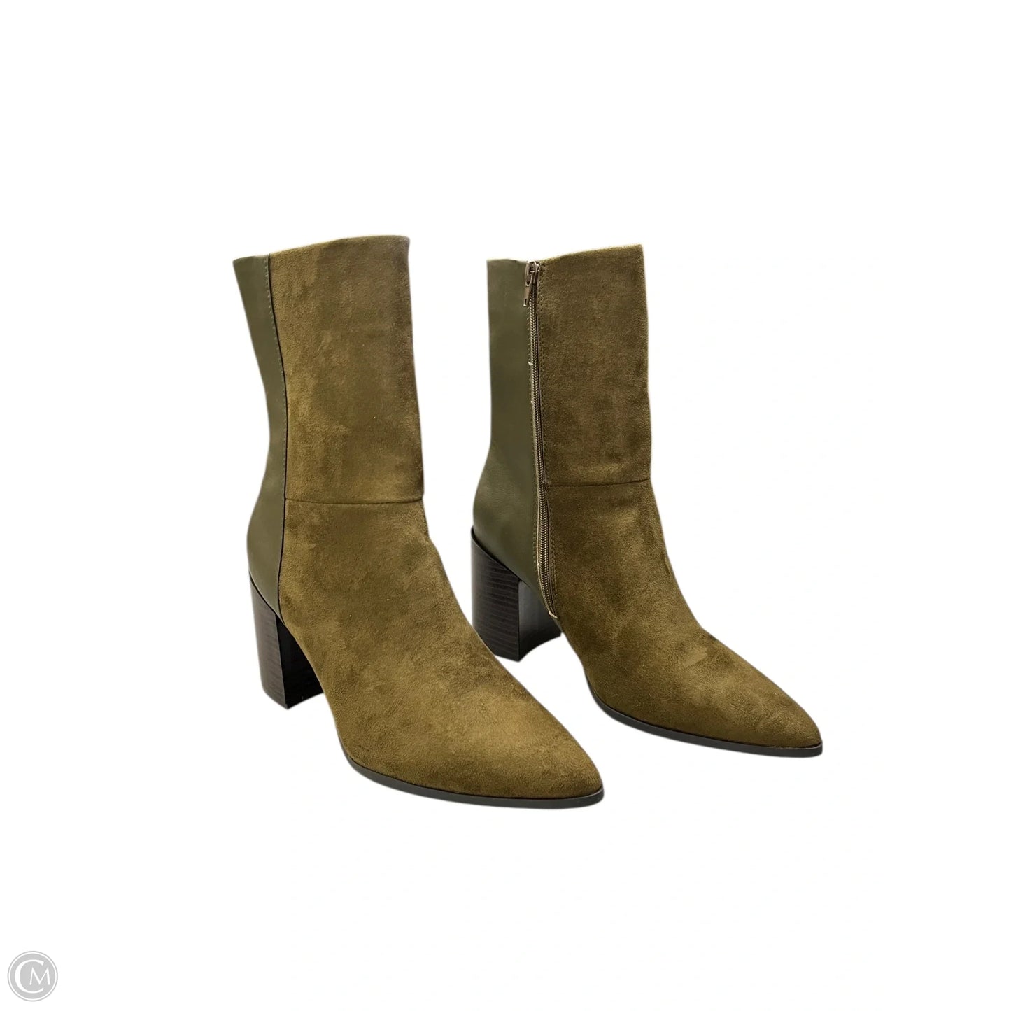 Boots Mid-calf Heels By Journee In Green, Size: 11