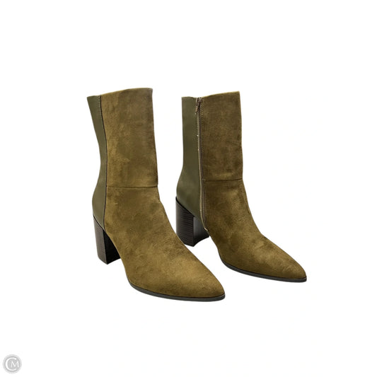 Boots Mid-calf Heels By Journee In Green, Size: 11