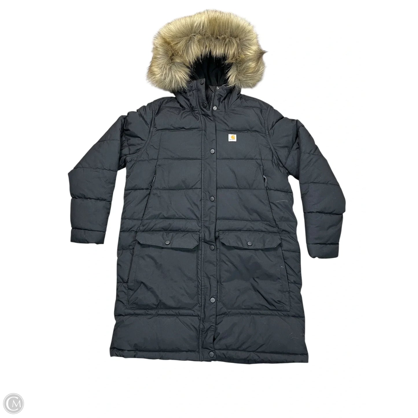 Coat Parka By Carhartt In Black, Size: L