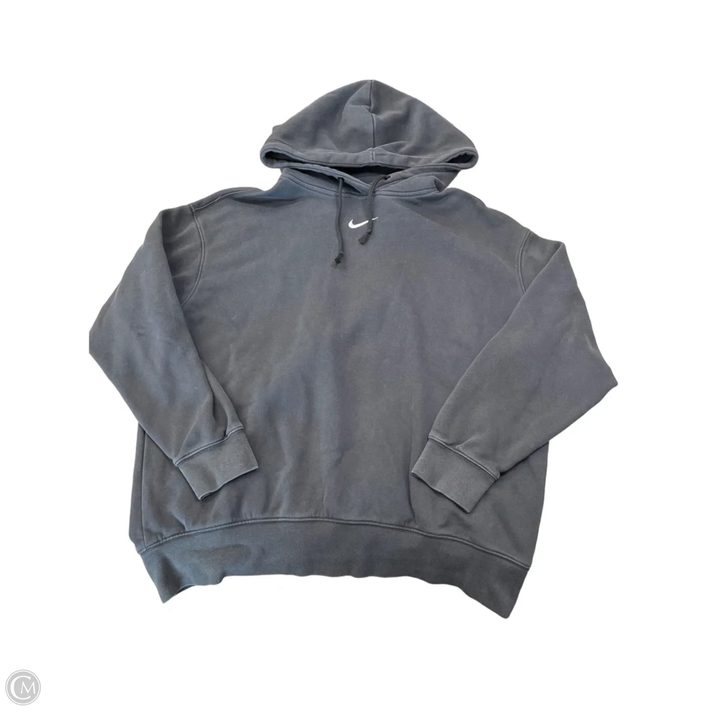 Sweatshirt Hoodie By Nike In Black, Size: M