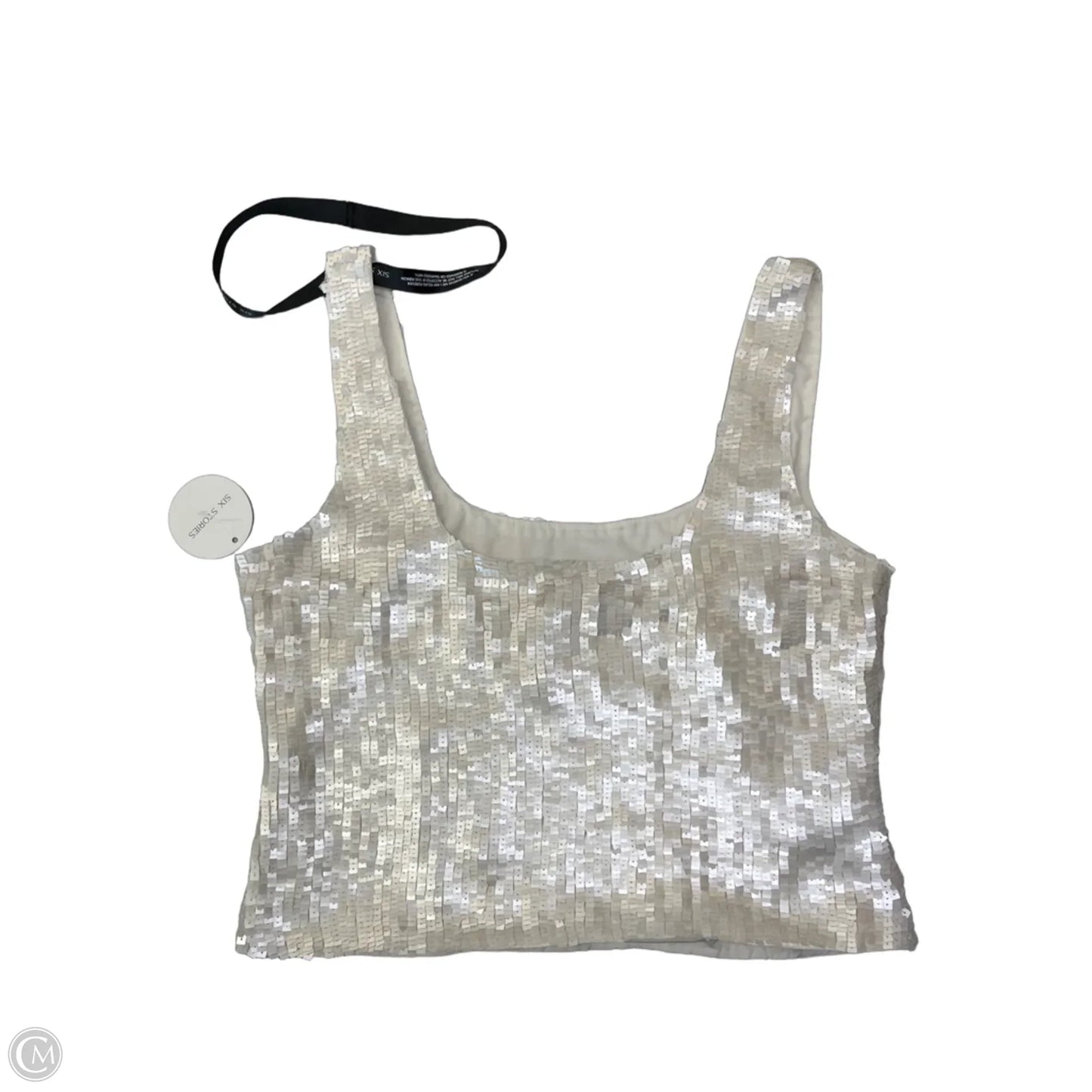 Top Sleeveless By Cmb In Cream, Size: L