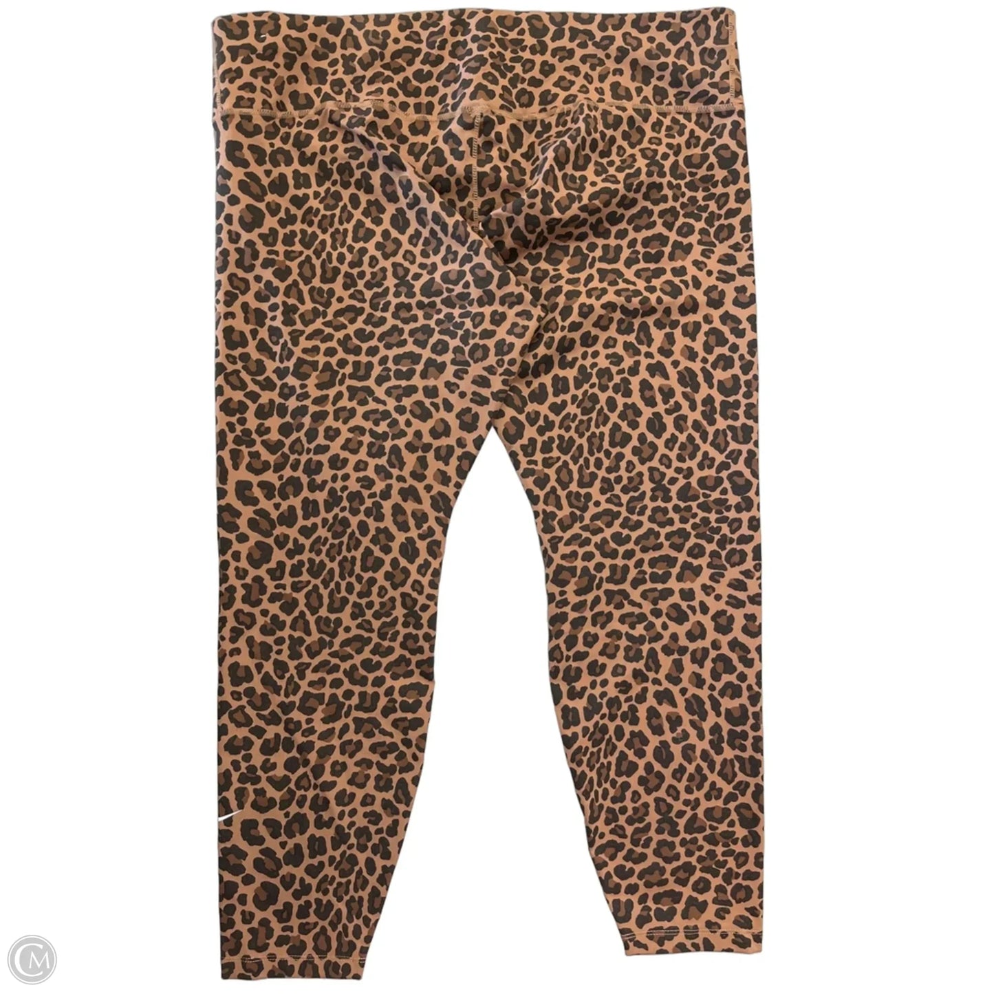 Athletic Leggings By Nike In Animal Print, Size: 2x