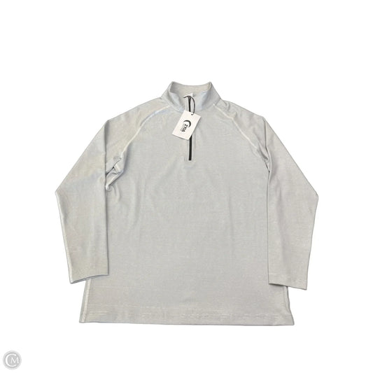 Athletic Top Long Sleeve Collar By Zyia In Grey, Size: L