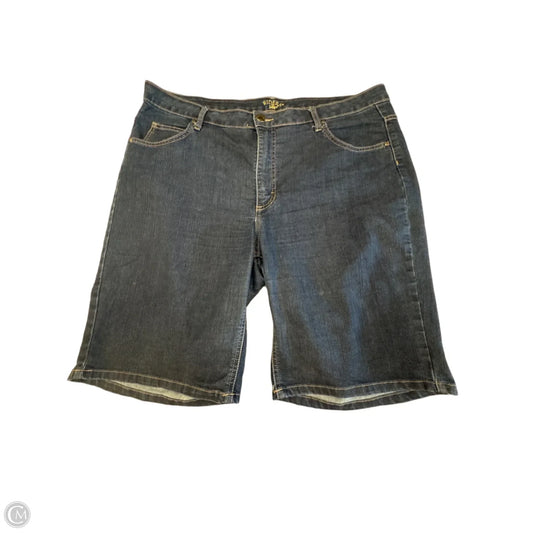 Shorts By Riders In Blue Denim, Size: 2x