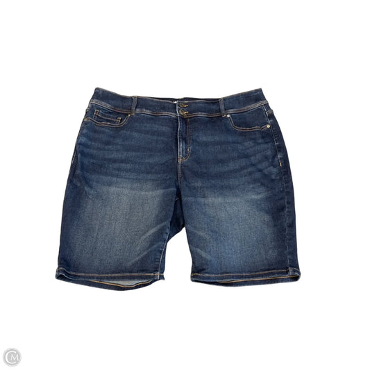 Shorts By Lane Bryant In Blue Denim, Size: 3x