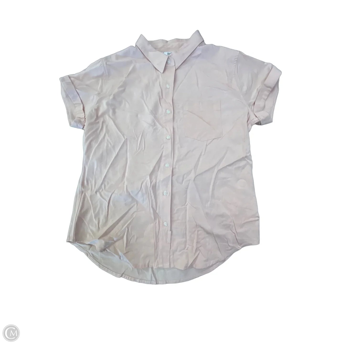 Top Short Sleeve By Cmc In Peach, Size: S
