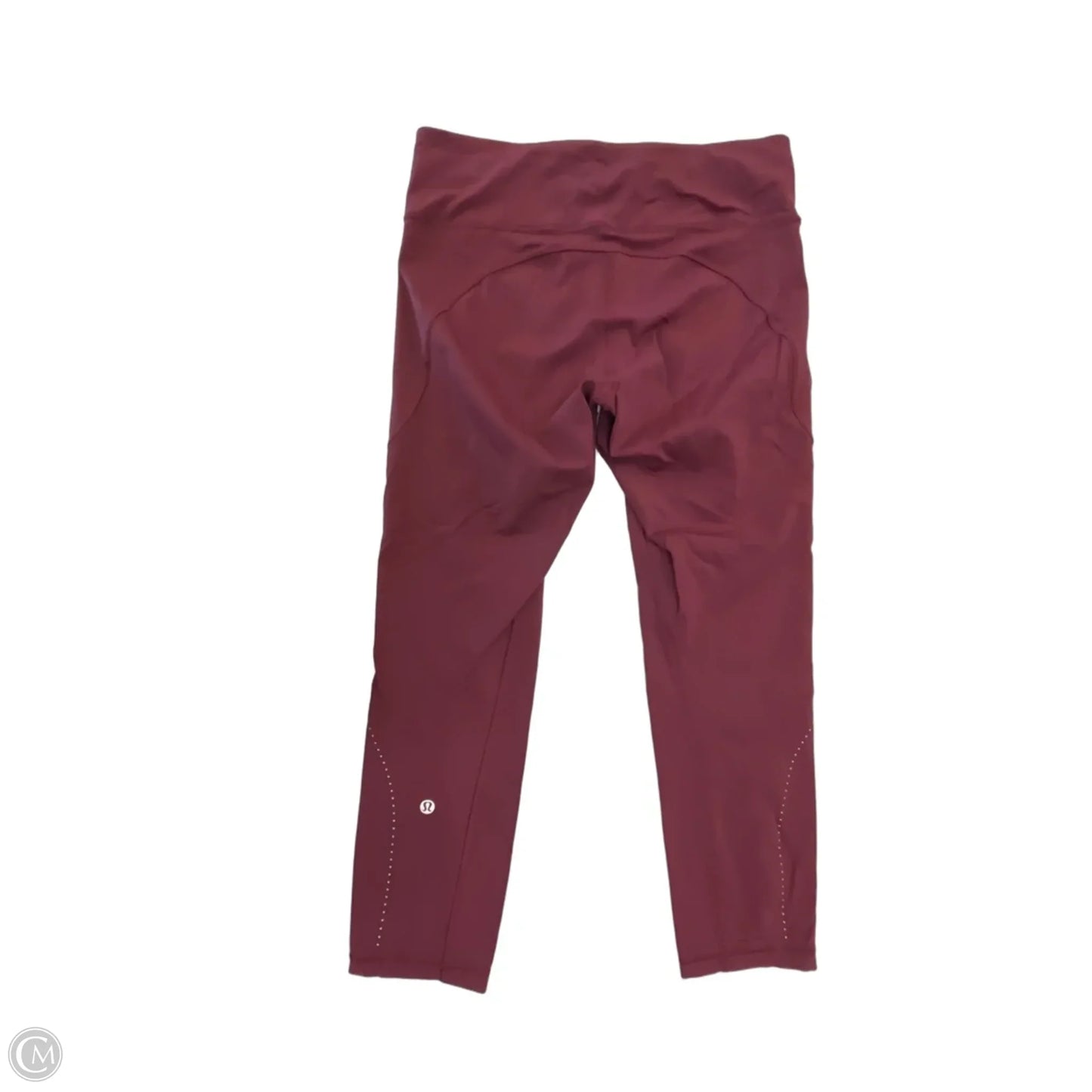 Athletic Capris By Lululemon In Red, Size: M