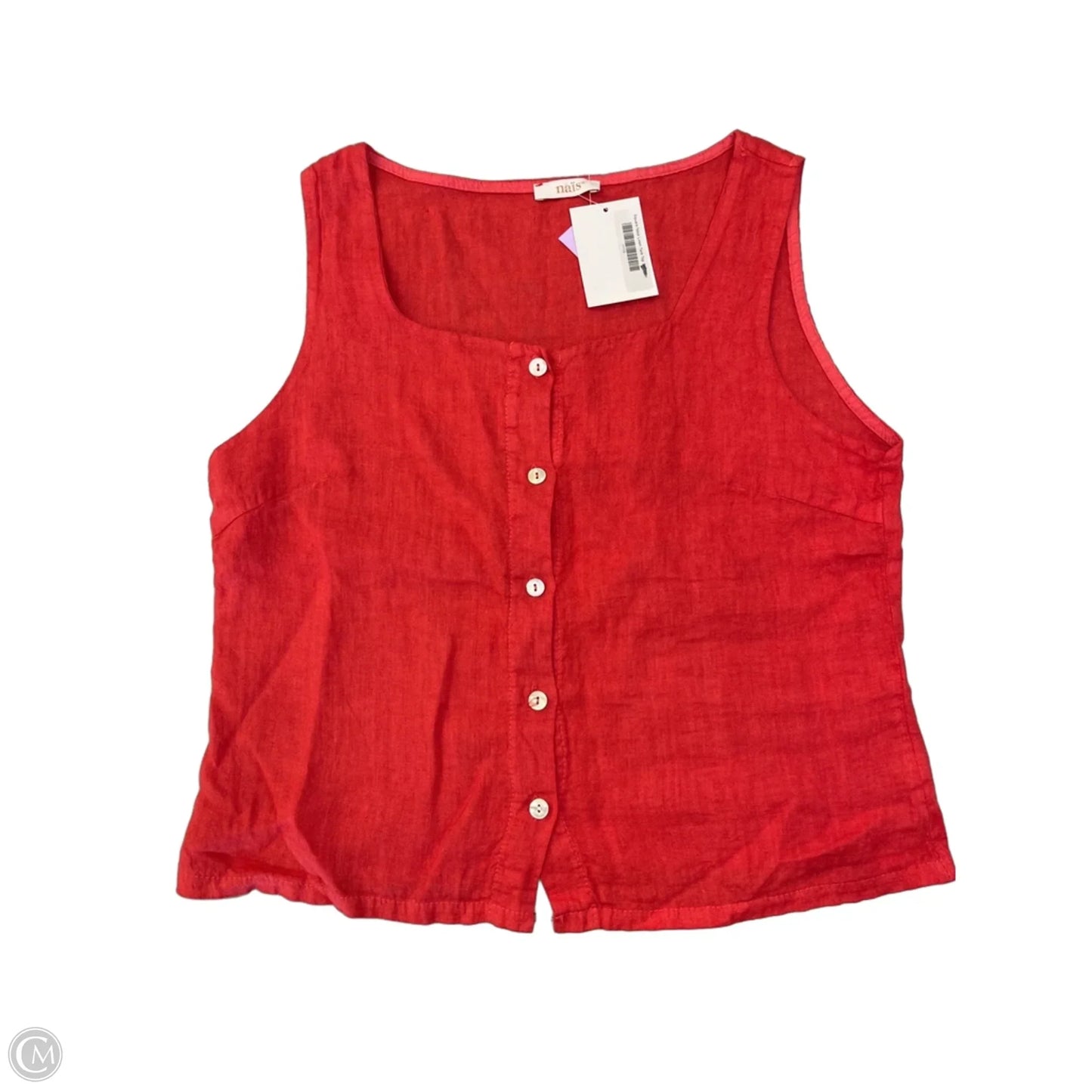 Top Sleeveless By Clothes Mentor In Red, Size: M
