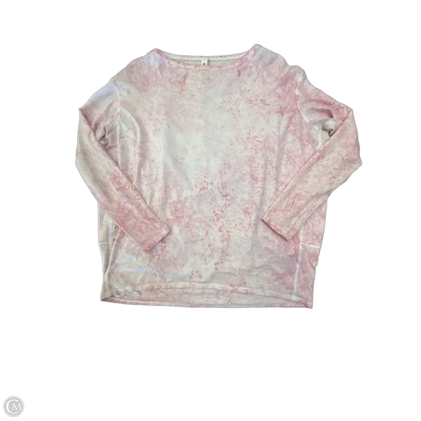 Athletic Top Long Sleeve Crewneck By Lululemon In Tie Dye Print, Size: S