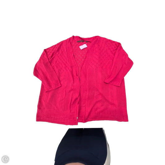 Cardigan By Cyrus In Pink, Size: 2x