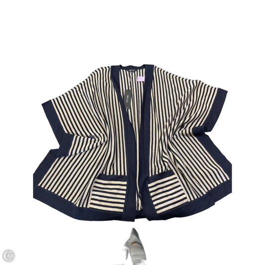 Cardigan By Misook In Blue & Gold, Size: S