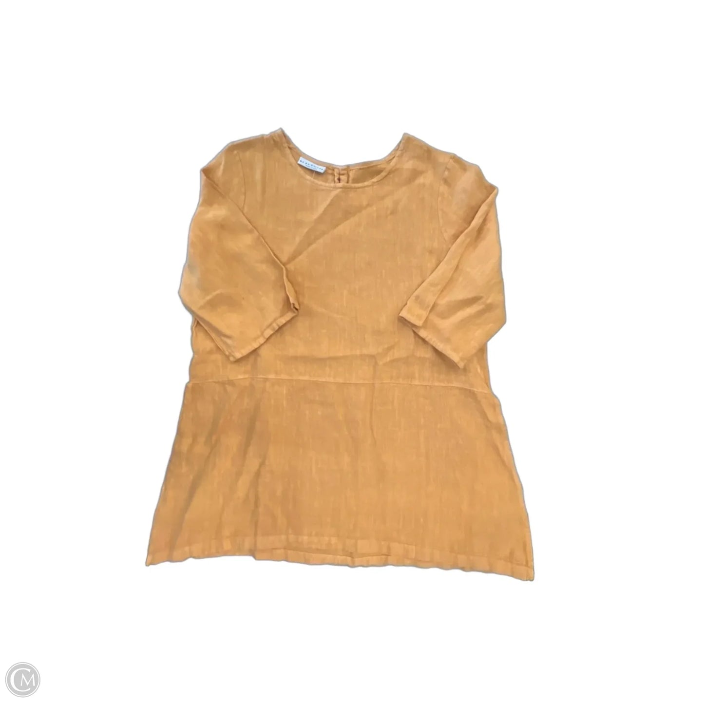 Tunic 3/4 Sleeve By Bryn Walker In Gold, Size: L