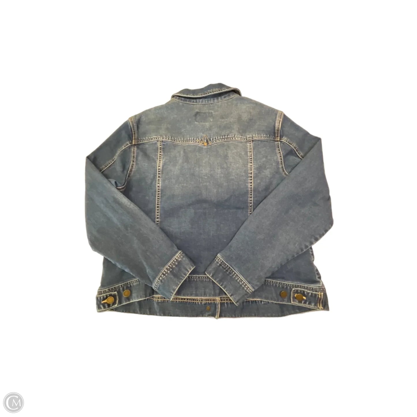 Jacket Denim By Liverpool In Blue Denim, Size: 2x